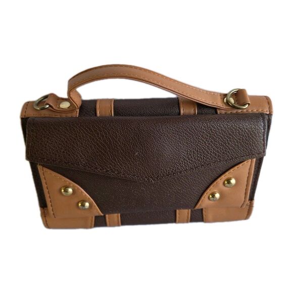 HARRY POTTER Hogwarts TRUNK Crossbody Bag WALLET Patches 9 3/4 BIOWORLD No Strap - Picture 2 of 5